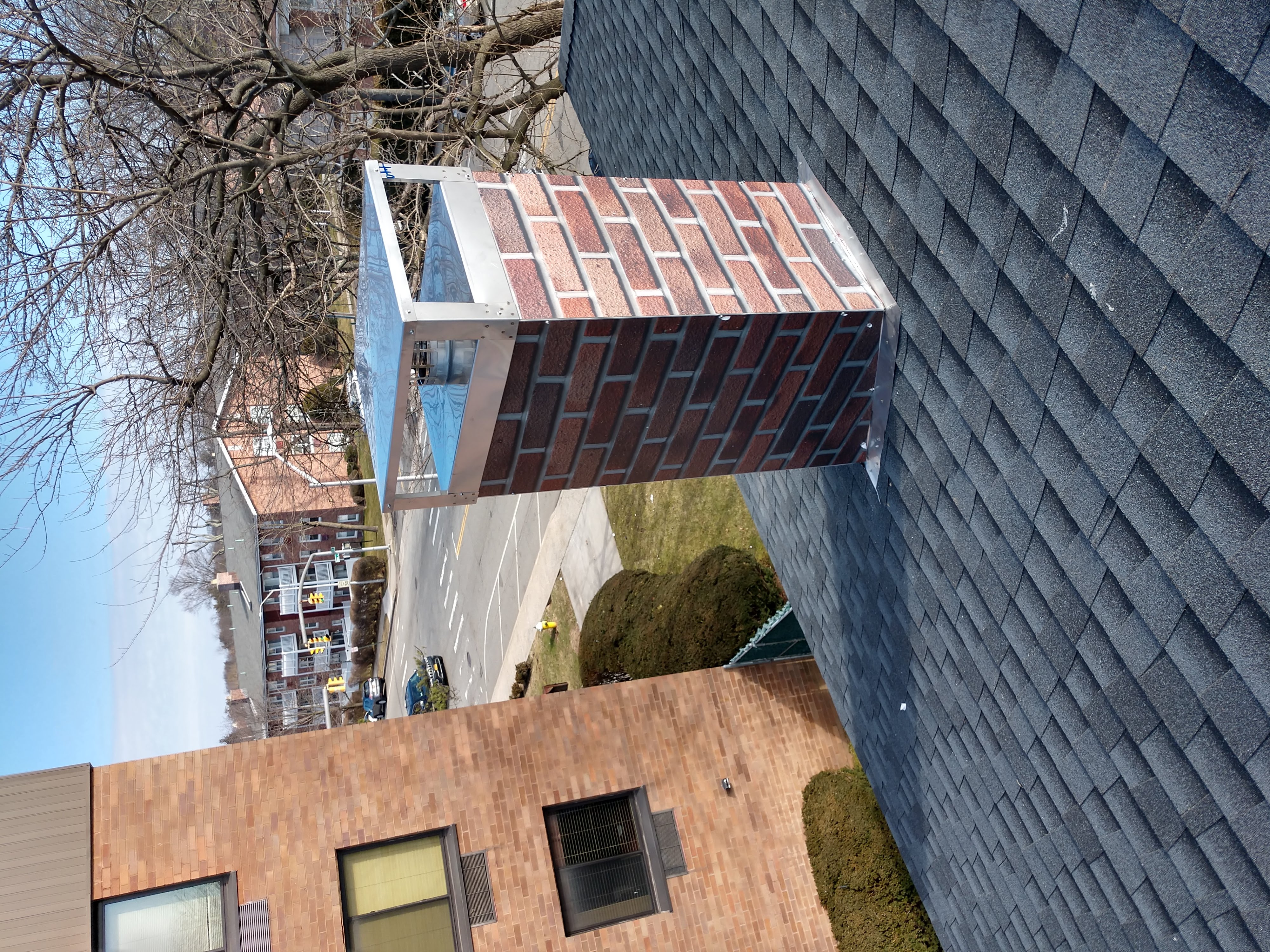 New elastomeric sealant applied to chimney crown in West Babylon, NY