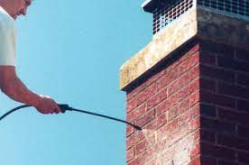 Carbon monoxide safety inspection on gas chimney in West Babylon, New York