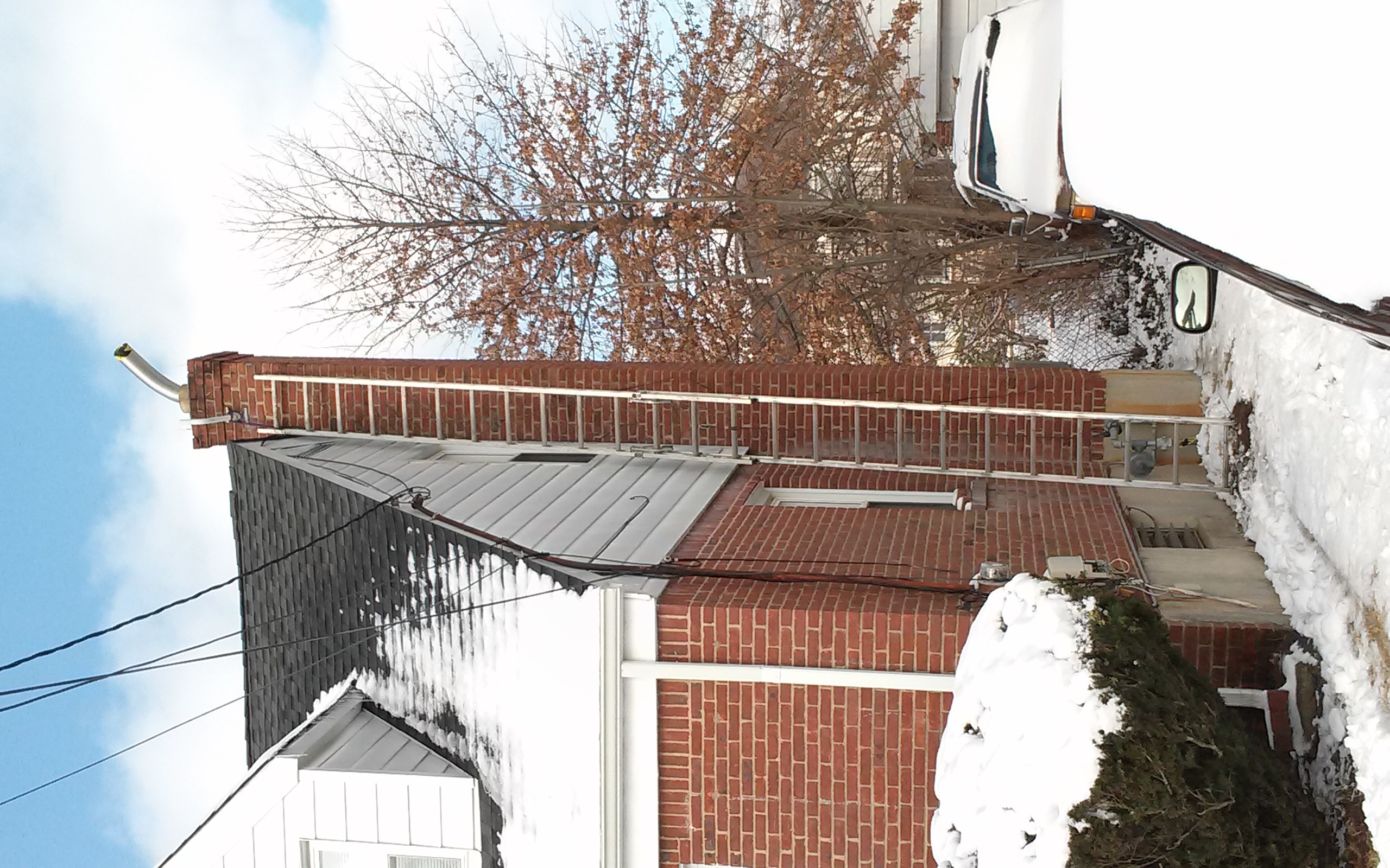 Stainless steel chimney liner installation in West Babylon, NY